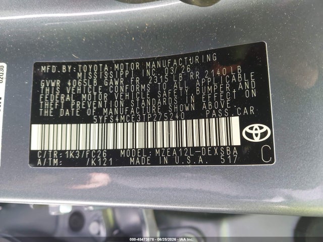 صورة 9 لـ 2026 Toyota COROLLA SE