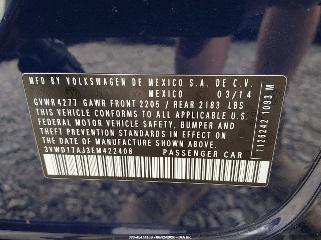 صورة 9 لـ 2014 Volkswagen JETTA 1.8T SE