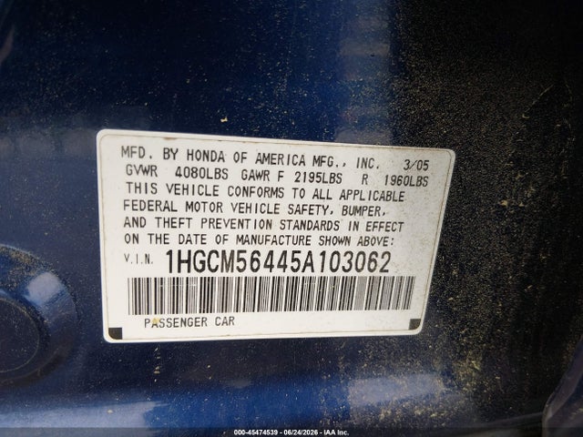 صورة 9 لـ 2005 Honda ACCORD 2.4 LX