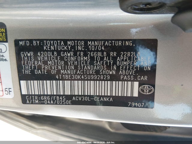 صورة 9 لـ 2005 Toyota CAMRY LE