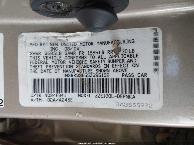 2005 Toyota COROLLA LE 照片 9