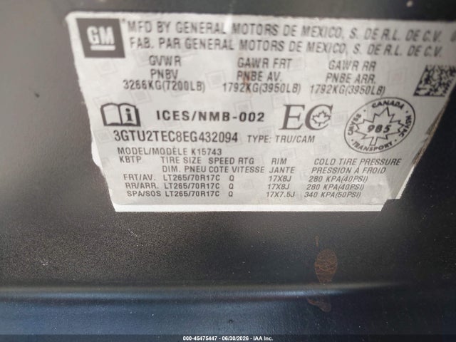 2014 GMC SIERRA 1500 photo 9