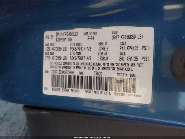 2004 Dodge RAM 1500 SLT/LARAMIE 照片 9