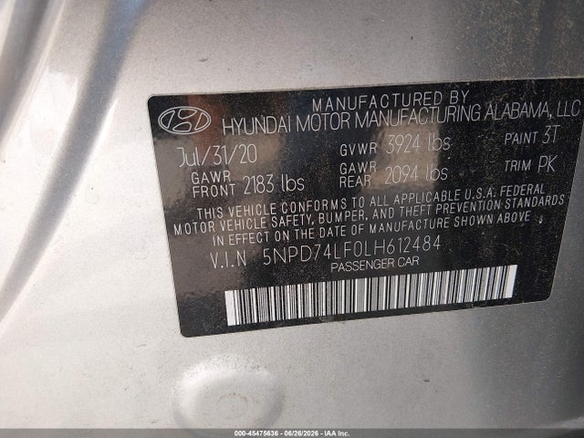 2020 Hyundai ELANTRA SE 照片 9