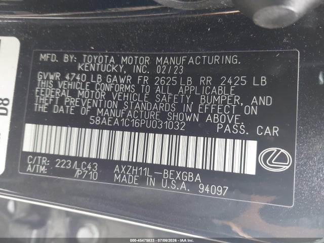صورة 9 لـ 2023 Lexus ES 300H LUXURY
