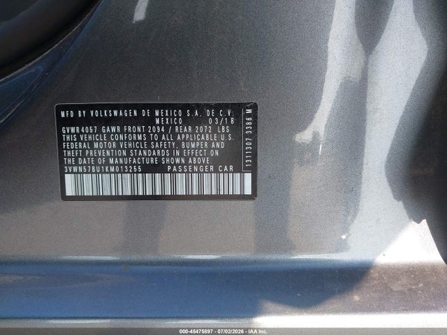 2019 Volkswagen JETTA 1.4T S — миниатюра 9