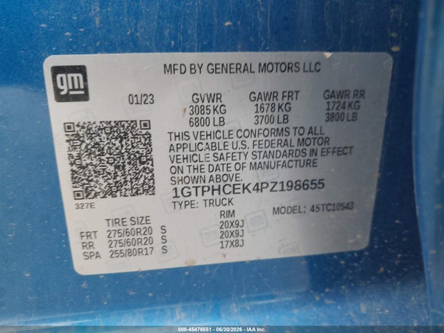 2023 GMC SIERRA 1500 2WD SHORT BOX ELEVATION 照片 9