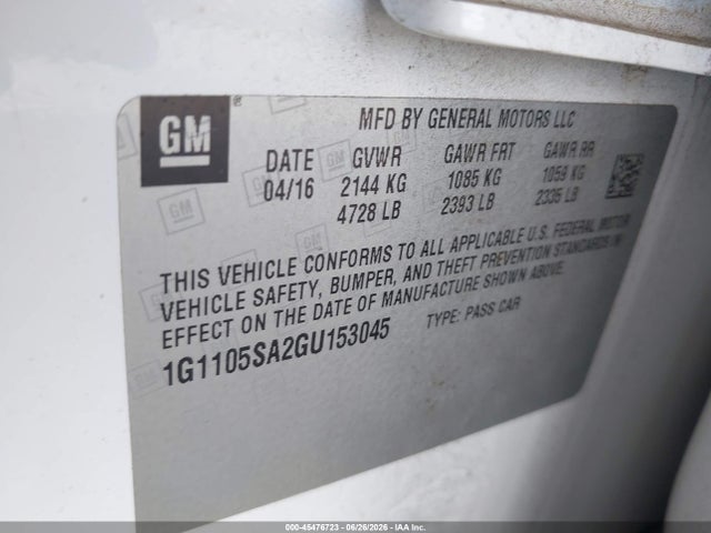 2016 Chevrolet IMPALA 1LT — фото 9