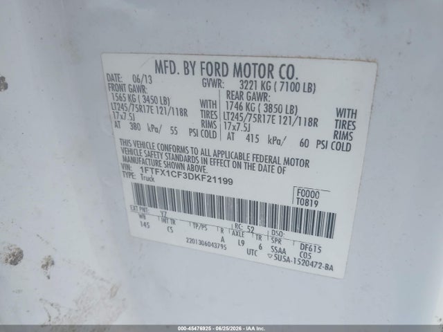 صورة 9 لـ 2013 FORD F-150 XL