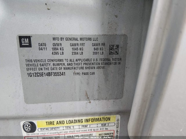 2011 Chevrolet MALIBU 1LT 照片 9