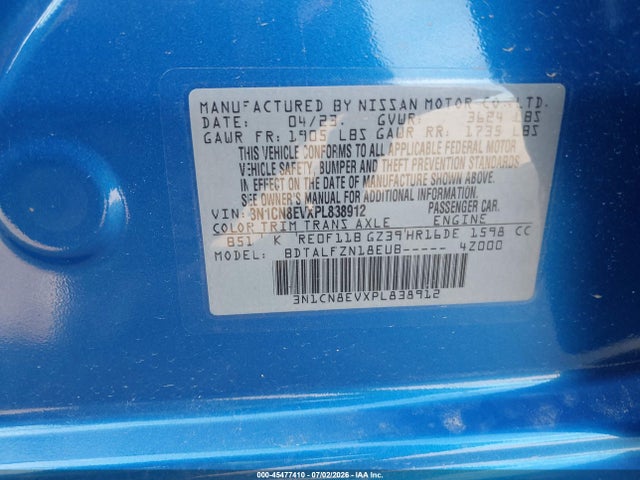 صورة 9 لـ 2023 Nissan VERSA 1.6 SV XTRONIC CVT