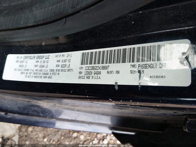2012 Chrysler 200 TOURING 照片 9