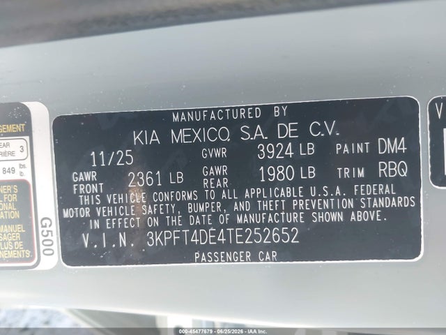 2026 KIA K4 LXS 照片 9