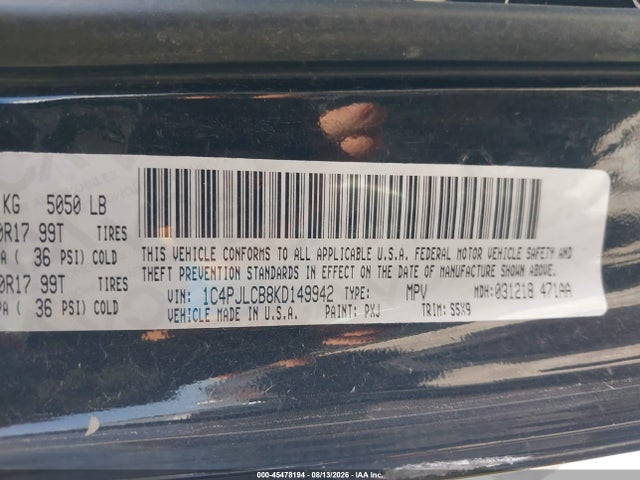 2019 JEEP CHEROKEE LATITUDE FWD 9
