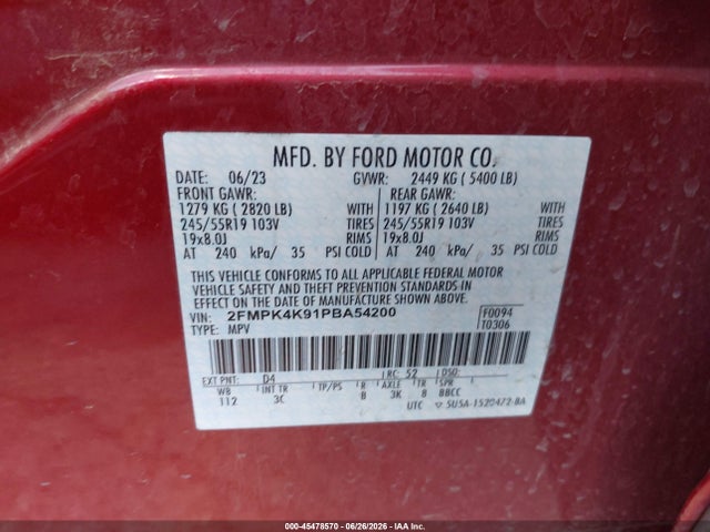 2023 FORD EDGE TITANIUM 9