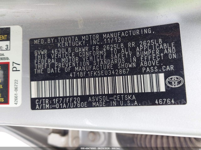 2014 Toyota CAMRY SE photo 9