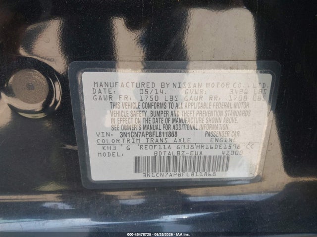 صورة 9 لـ 2015 Nissan VERSA 1.6 SV