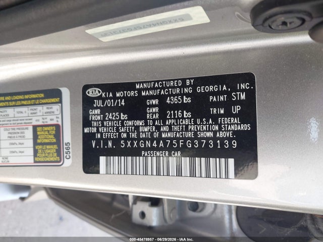 2015 KIA OPTIMA EX — фото 9