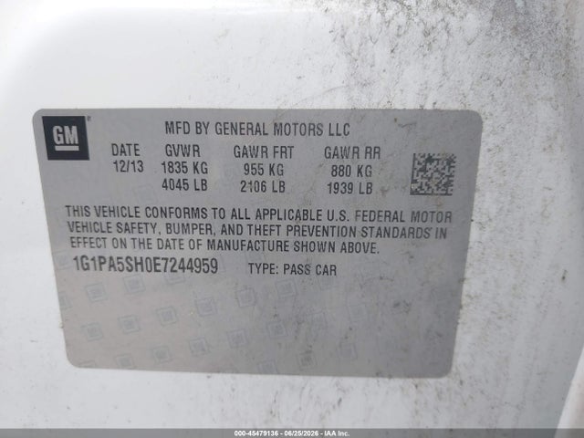 صورة 9 لـ 2014 Chevrolet CRUZE LS AUTO