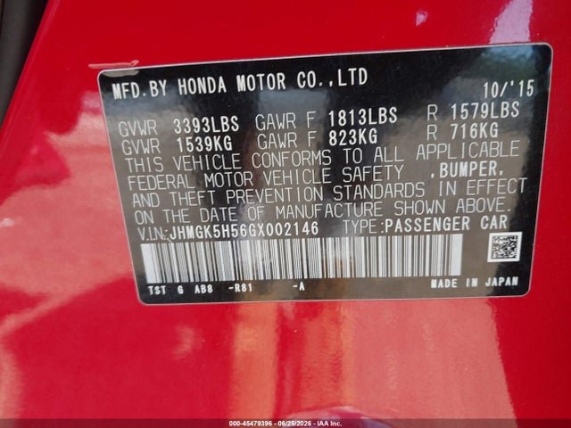 2016 Honda FIT LX 照片 9
