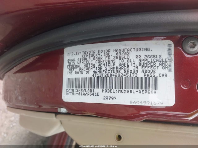 2002 Toyota AVALON XLS 照片 9