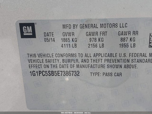 صورة 9 لـ 2014 Chevrolet CRUZE 1LT AUTO