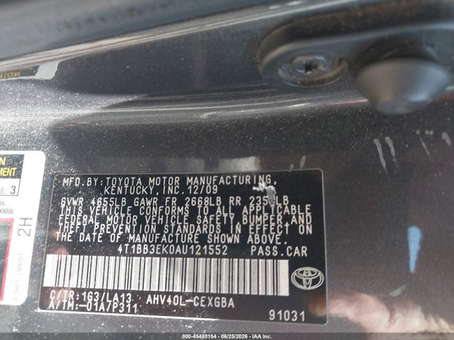 2010 Toyota CAMRY HYBRID — фото 9