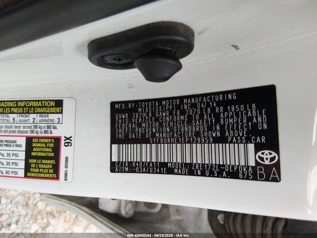 2014 Toyota COROLLA L photo 9