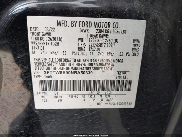 صورة مصغرة 9 لـ 2022 FORD MAVERICK XL