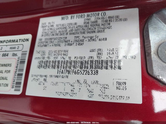 2016 FORD MUSTANG GT PREMIUM 照片 9