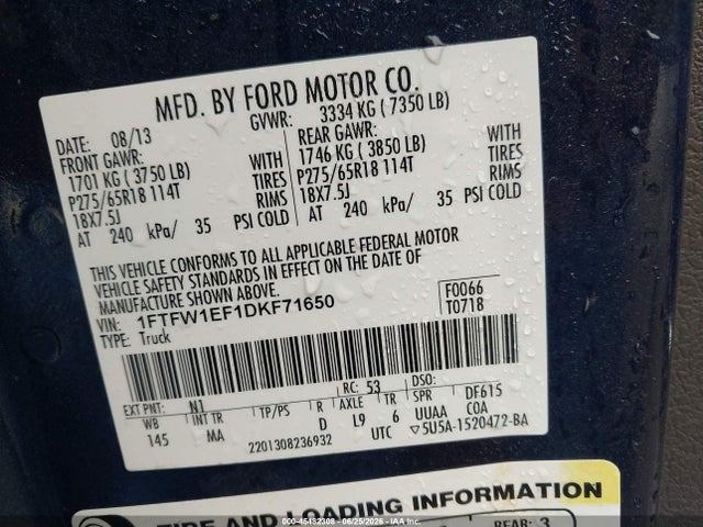 2013 FORD F-150 XLT — фото 9