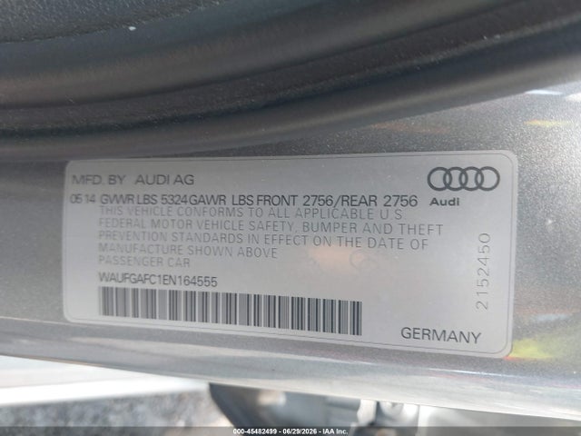 2014 AUDI A6 3.0T PREMIUM PLUS — фото 9