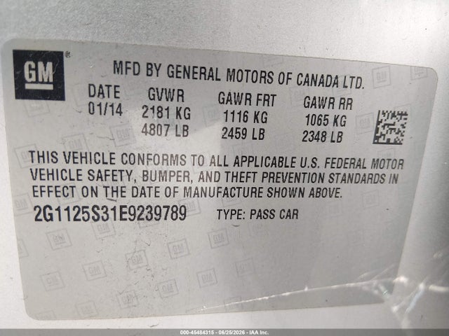 2014 Chevrolet IMPALA 2LT 照片 9