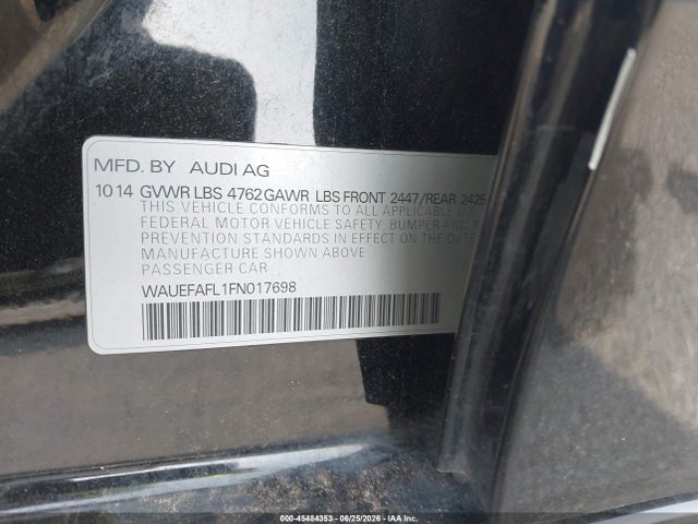 2015 AUDI A4 2.0T PREMIUM — фото 9