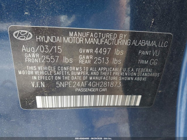 2016 Hyundai SONATA SE 照片 9