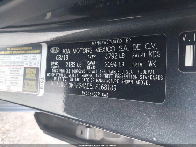 صورة 9 لـ 2020 KIA FORTE LXS
