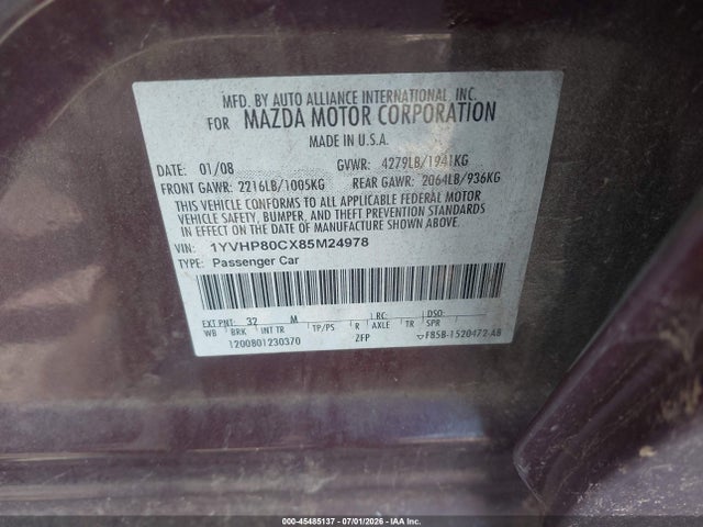 2008 Mazda MAZDA6 I SPORT VE 照片 9