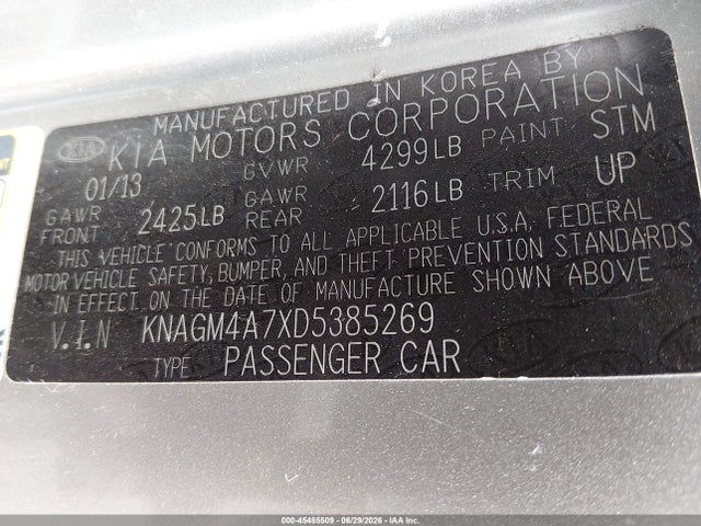 2013 KIA OPTIMA LX 照片 9