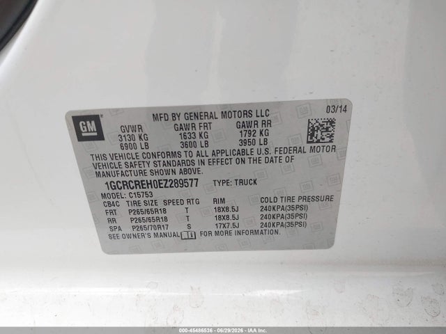 2014 Chevrolet SILVERADO 1500 1LT 缩略图 9