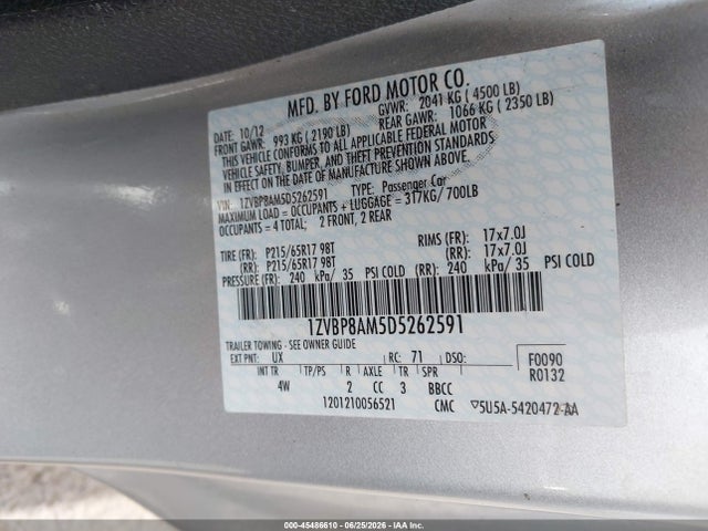 2013 FORD MUSTANG V6/V6 PREMIUM 照片 9