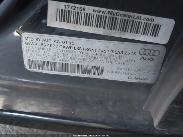 2010 AUDI A4 2.0T PREMIUM — фото 9