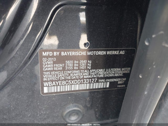 2013 BMW 750LI 照片 9