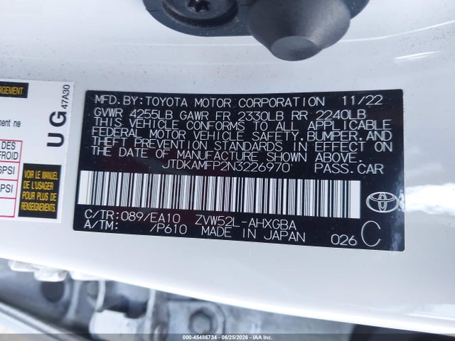 2022 Toyota PRIUS PRIME XLE photo 9