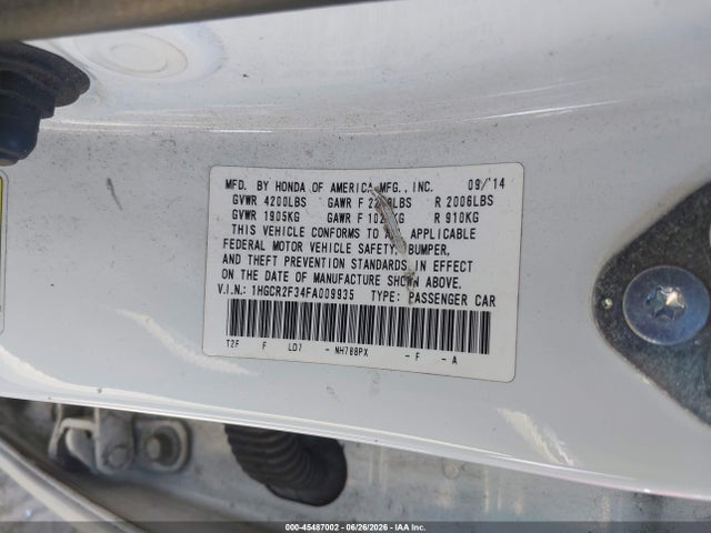2015 Honda ACCORD LX 照片 9