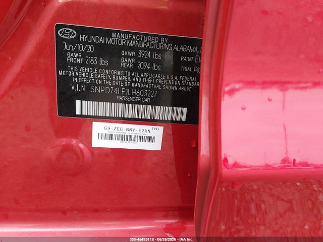 صورة 9 لـ 2020 Hyundai ELANTRA SE