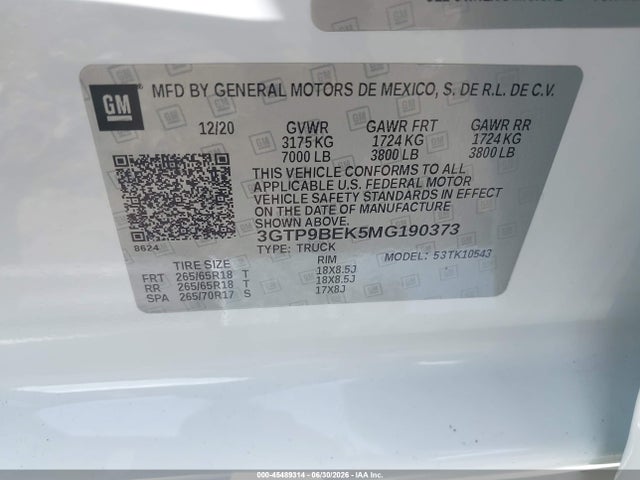 2021 GMC SIERRA 1500 4WD SHORT BOX SLE — фото 9