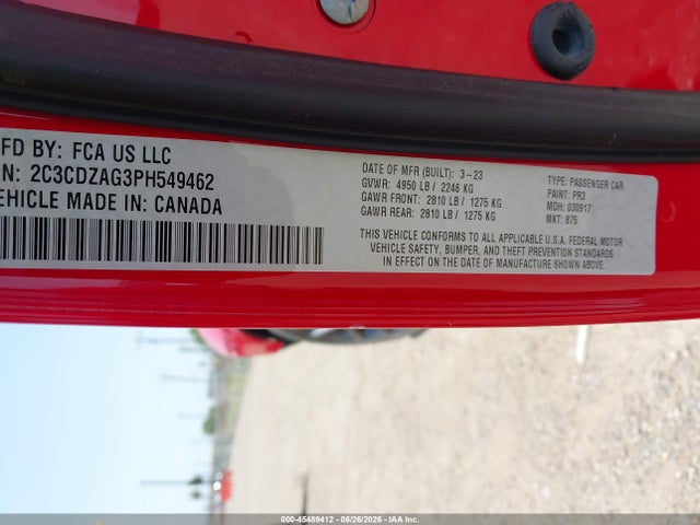 2023 DODGE CHALLENGER SXT 9