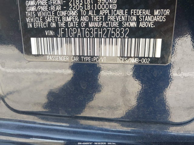 صورة 9 لـ 2015 Subaru IMPREZA 2.0I SPORT PREMIUM
