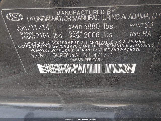 2014 Hyundai ELANTRA SE 照片 9