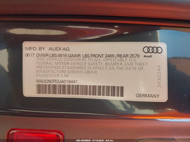 صورة 9 لـ 2018 AUDI A5 2.0T PREMIUM